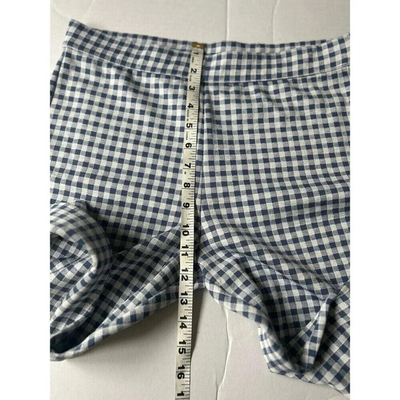Nordstrom Women’s Leggings Gingham Check Pull On Pants size M Blue Vintage NWT - Picture 6 of 7